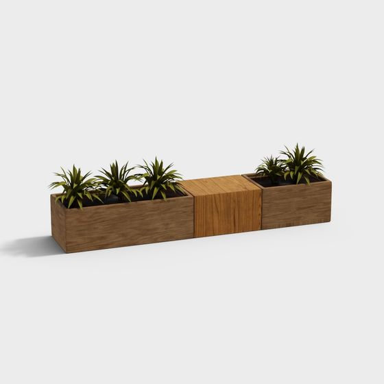 Urban Oasis Planter 3D model for Modern Spaces