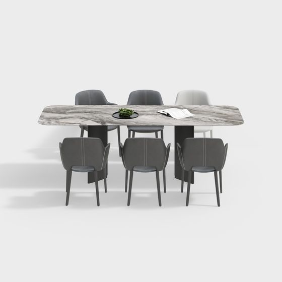 โต๊ะรับประทานอาหารและเก้าอี้สไตล์โมเดิร์น