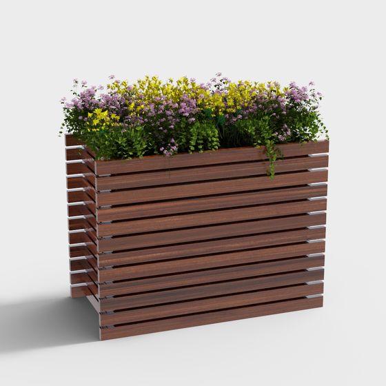 Urban Green Wall 3D Model
