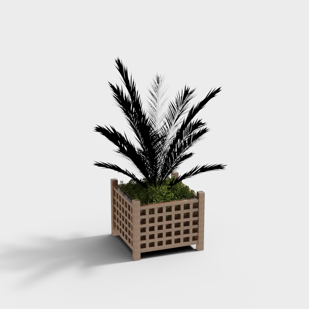 Parterre de fleurs en bois de support à fleurs moderne pour cour