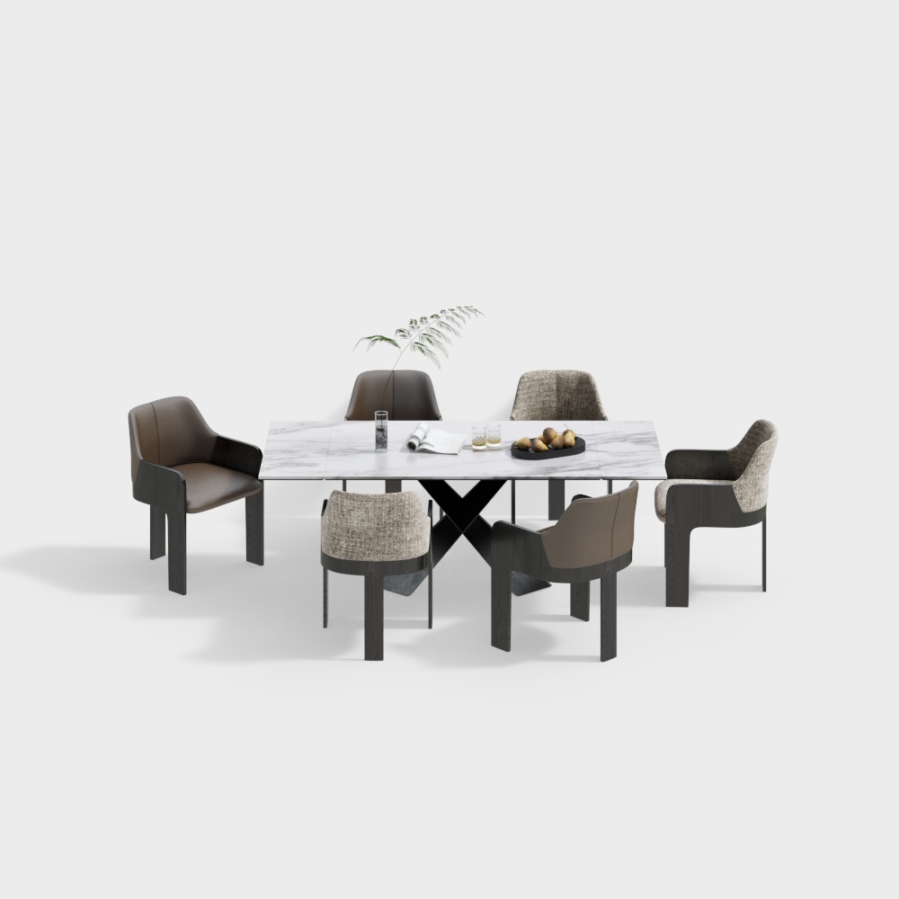 Modern Dining Table and Chairs