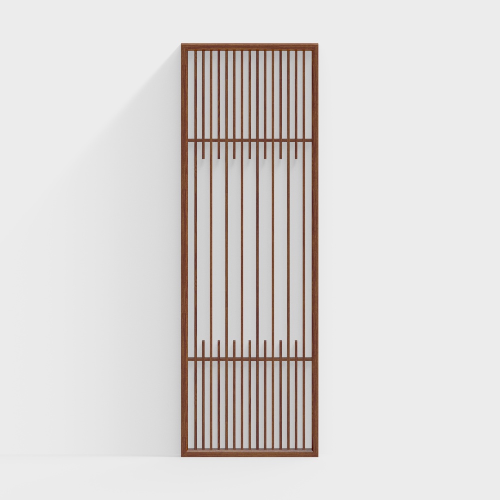 Valla de partición de troncos de estilo japonés