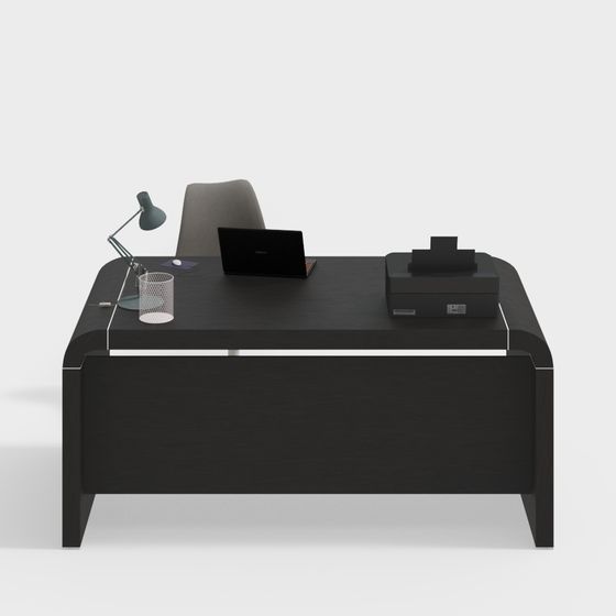 モダンスタイリッシュオフィスデスクとチェアコンビネーション