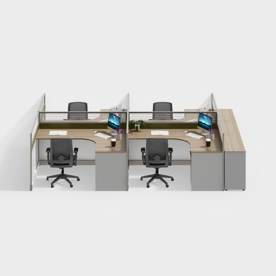 Combinaison de bureau et de chaise de bureau élégante moderne