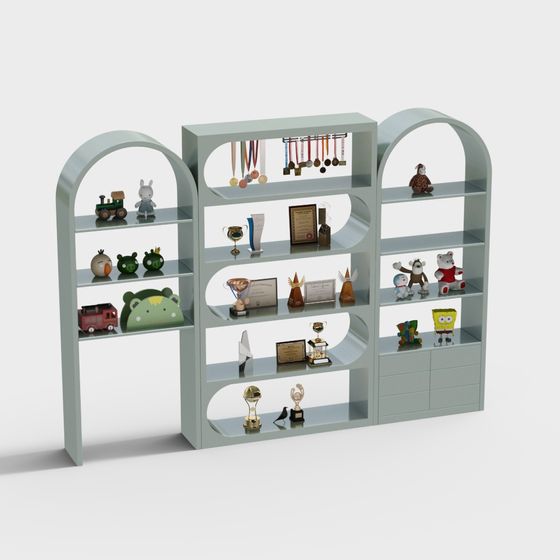 Storytelling Display Rack 3D model