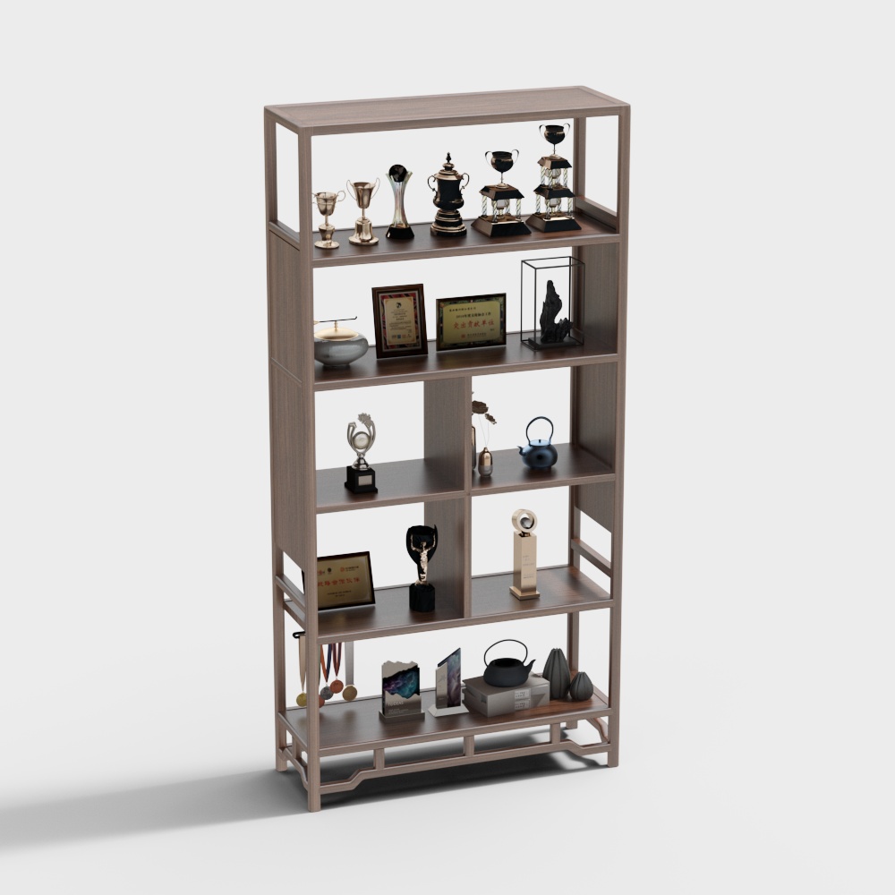 Medal and trophy display rack