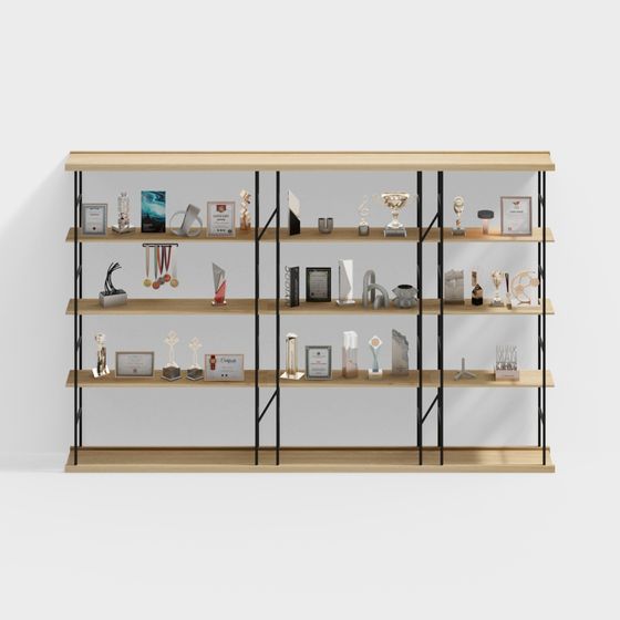 Shelf Cabinet Combined Cabinet 3D Model