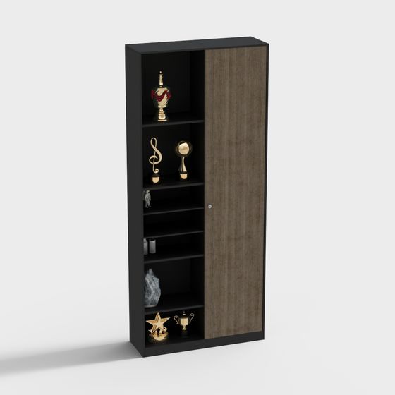 Elegant Minimalist Storage Cabinet 3D model