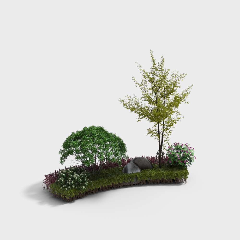 Nature Island 3D model for Creative Projects