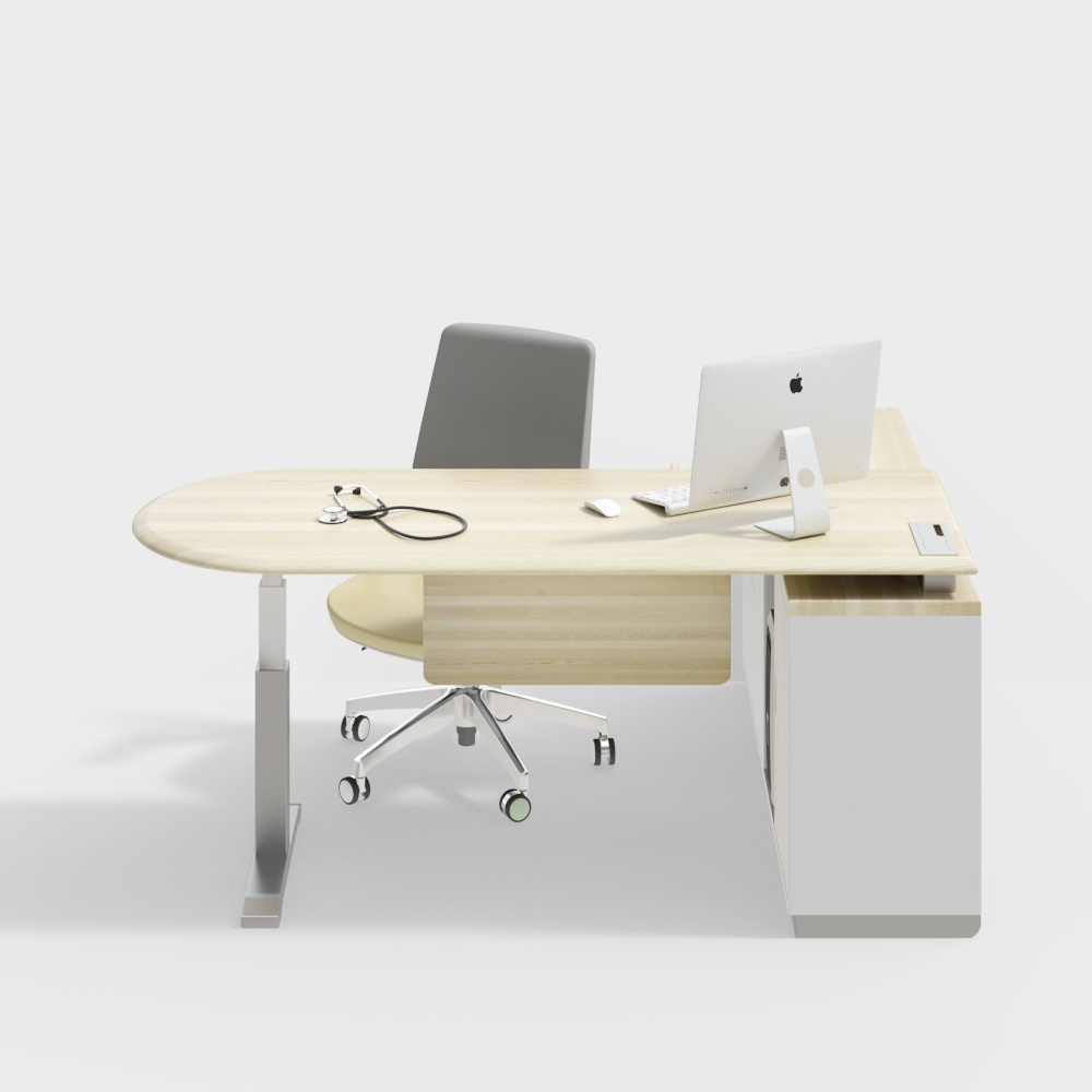 現代簡約辦公桌椅組合