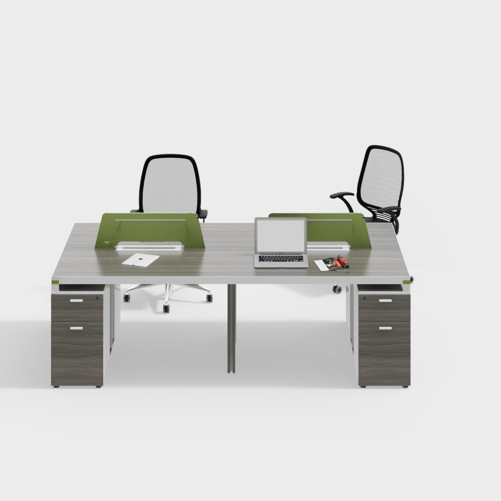 Modern simple office desk and chair combination
