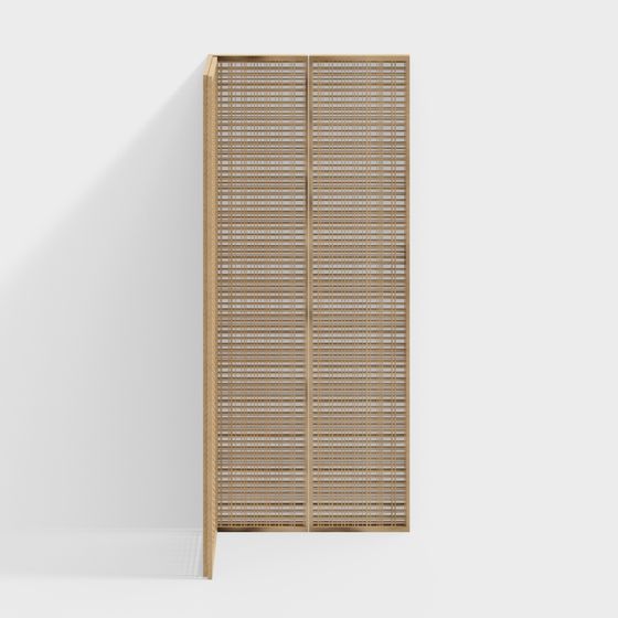 Bamboo Screen 3D model with Low Polygon Design