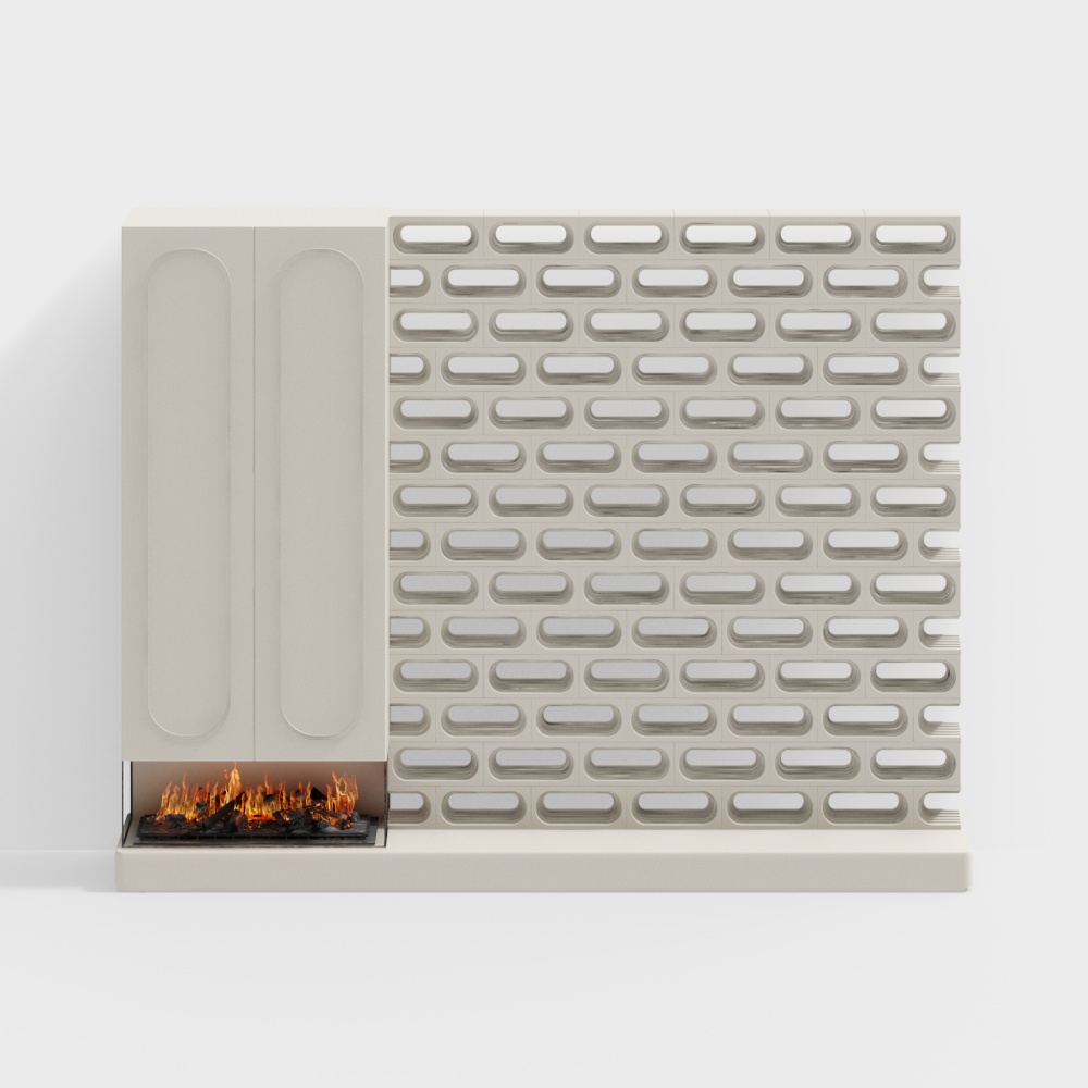 Cloison creuse d'entrée moderne