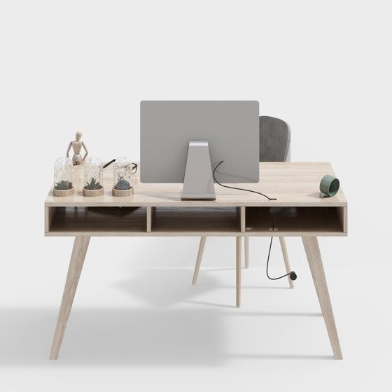 Scandinavian Desk 3D model