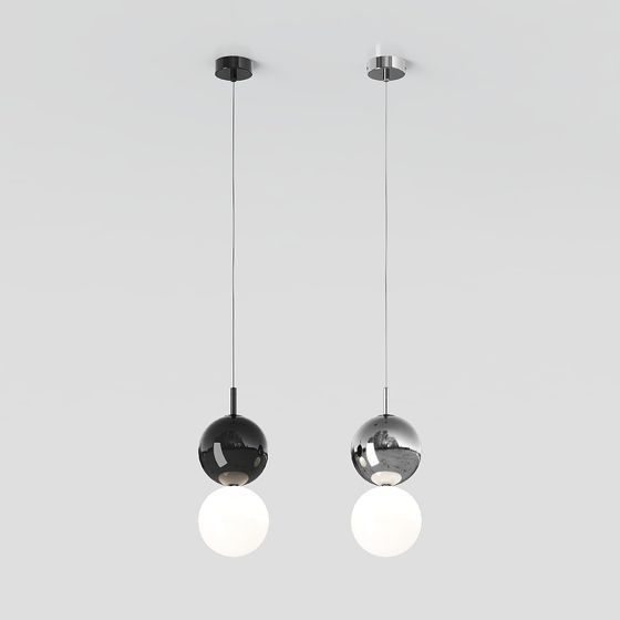 Sphere Glow 3D Model Pendant Light