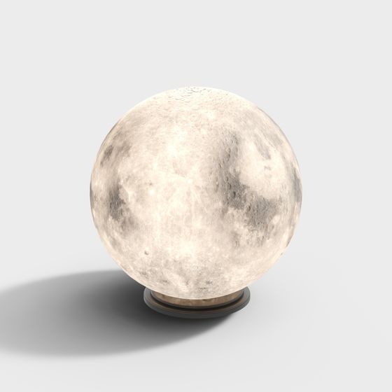 Moon Lamp 3D Model for Dreamy Atmosphere