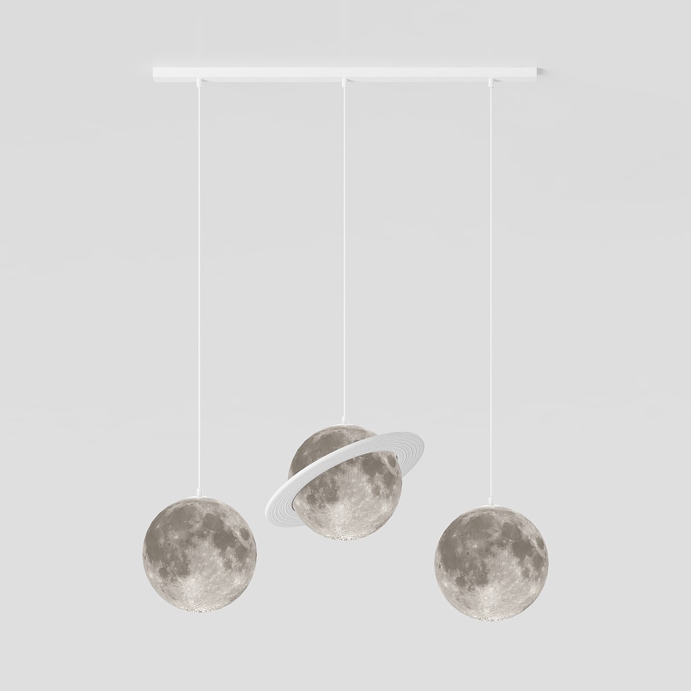 Modern moon chandelier for dining room