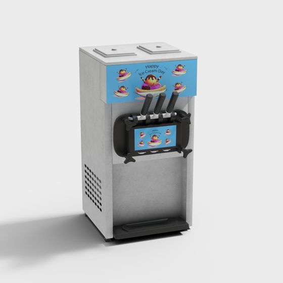 Charming Ice Cream Machine 3D model