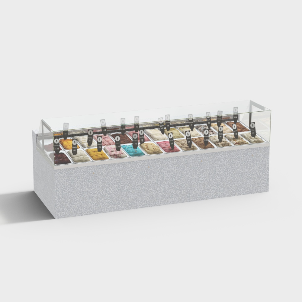 Modern ice cream counter