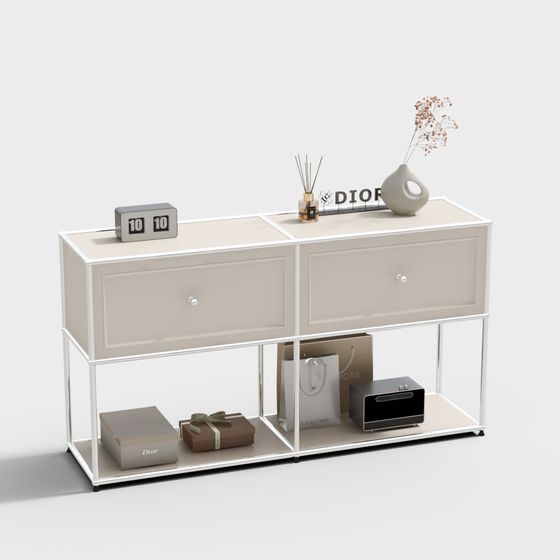 Chic Storage Cabinet 3D model for Modern Interiors