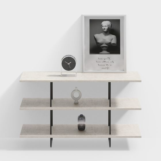 Meuble à étagères combiné moderne