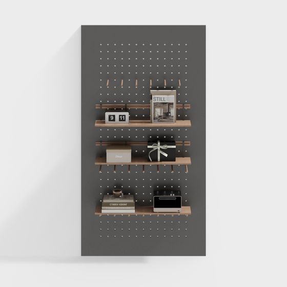 Pegboard Shelf 3D model