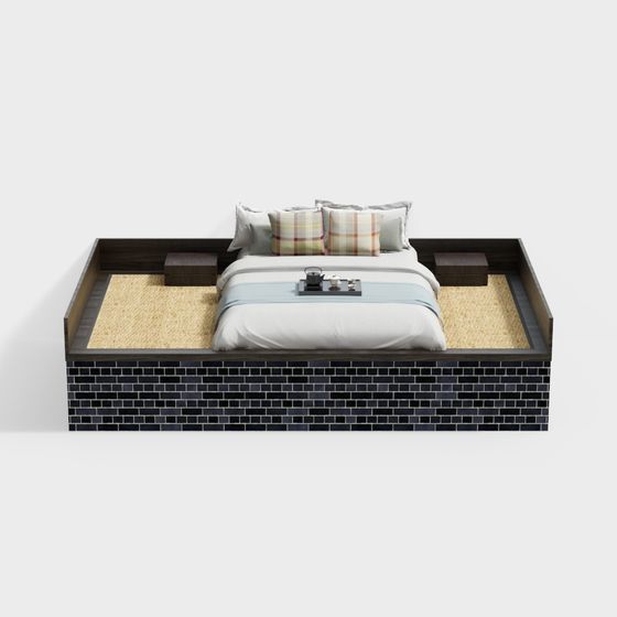 Urban Zen Bed 3D model