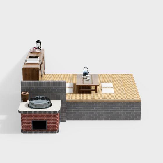Japanese Tea Room 3D model