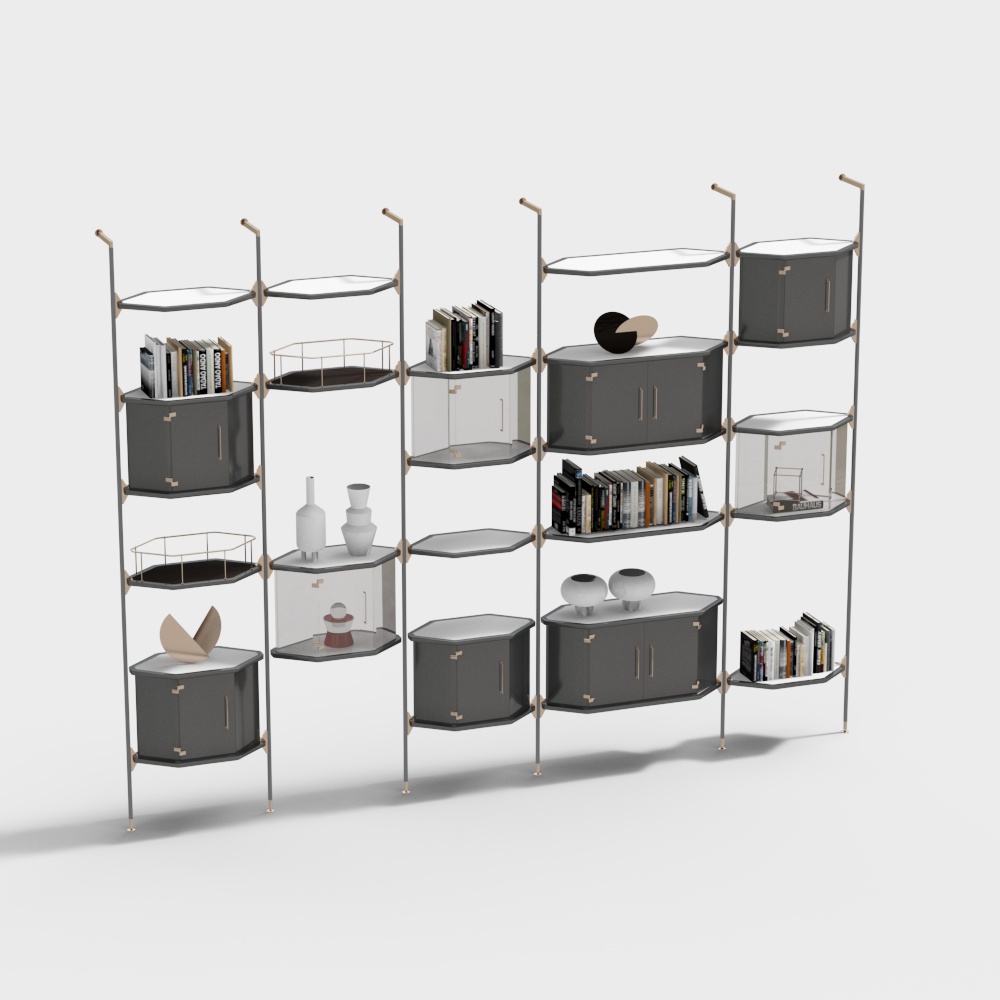 Modern decorative shelf bookshelf shelf