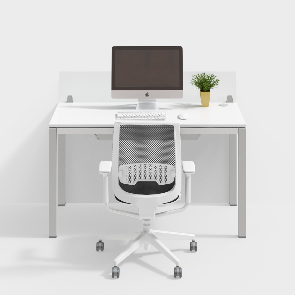 현대 스타일 사무실 데스크 및 의자 조합