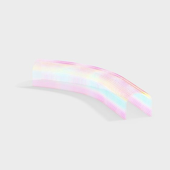 Vibrant Rainbow Bridge 3D Model for Designers