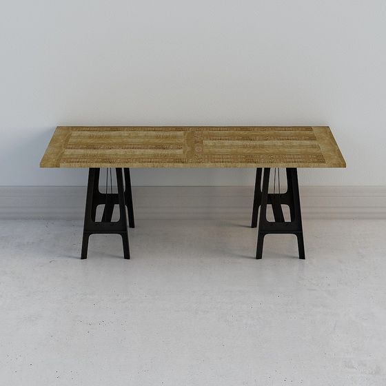 Modern Minimalist Dining Table 3D model