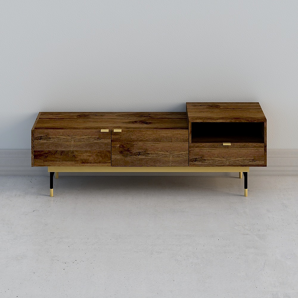 Modern Minimalist 3D Model TV Stand