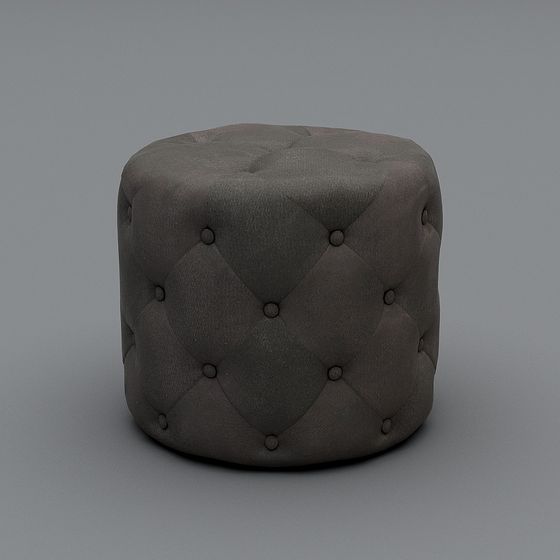 Vintage Ottoman 3D model for Modern Interior Design
