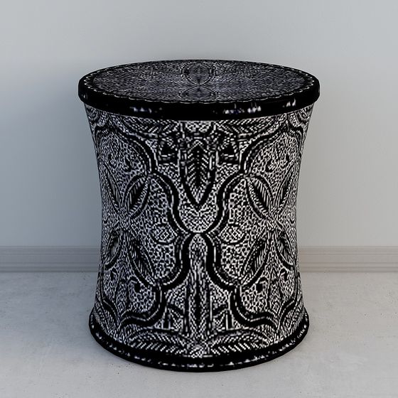 Mystic Patterned Stool 3D model