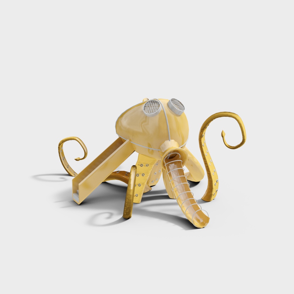 Futuristic Mechanical Octopus 3D model