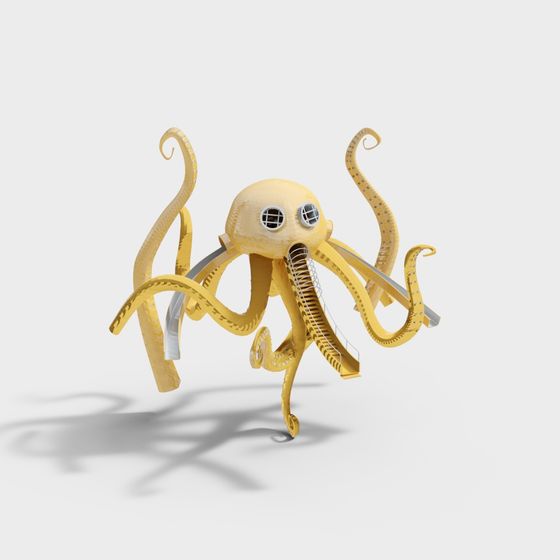 Mechanical Octopus 3D model for Creative Projects