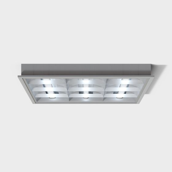 Stylish LED Ceiling Light 3D model for Modern Spaces