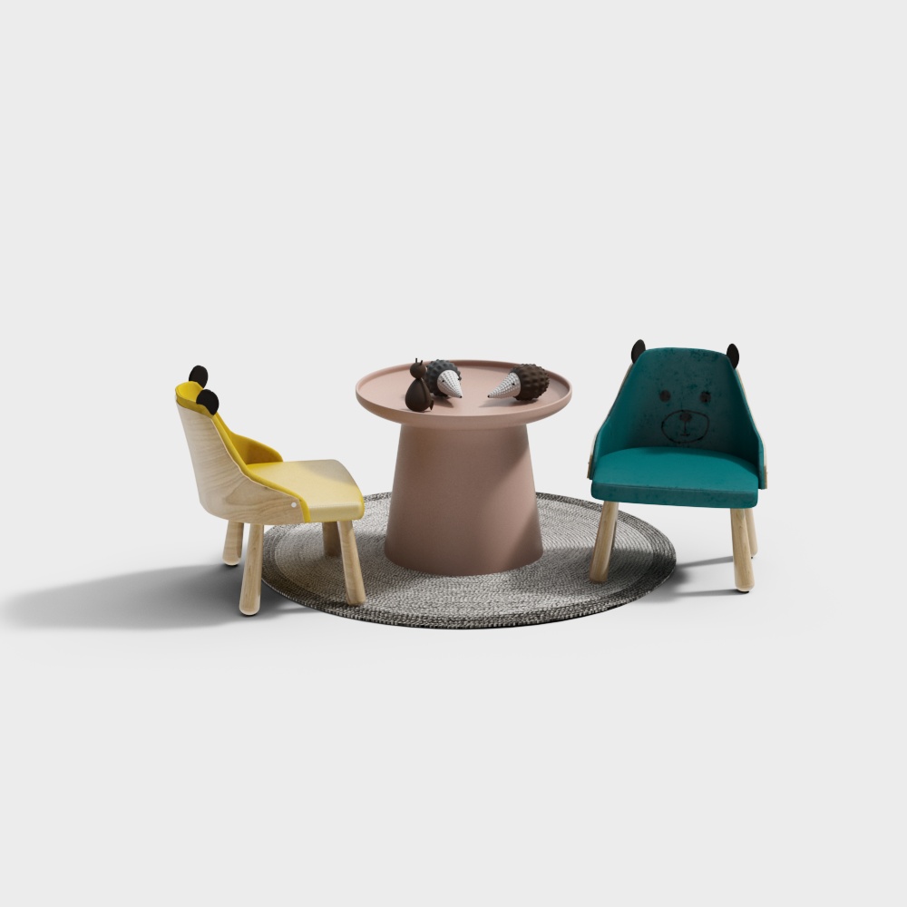 Children's desks and chairs