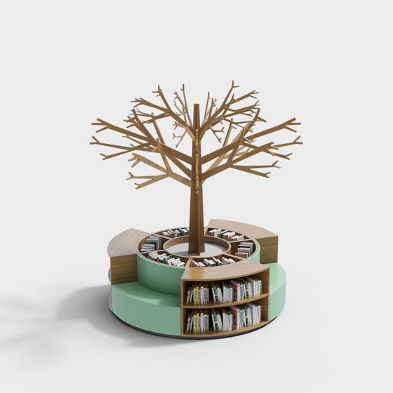 Knowledge Tree 3D model - Unique Low Poly Design