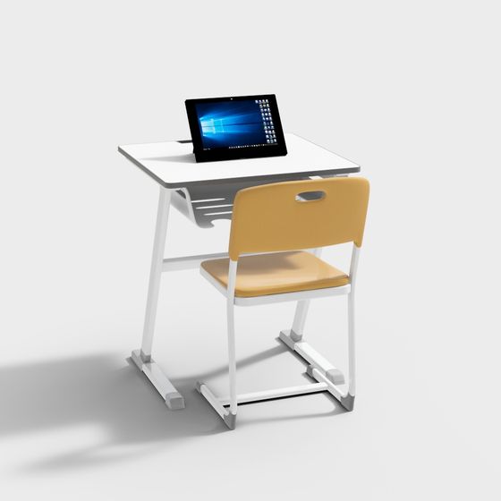 Combinación de escritorio y silla de aula