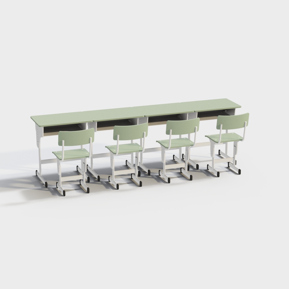 Classroom table and chair combination