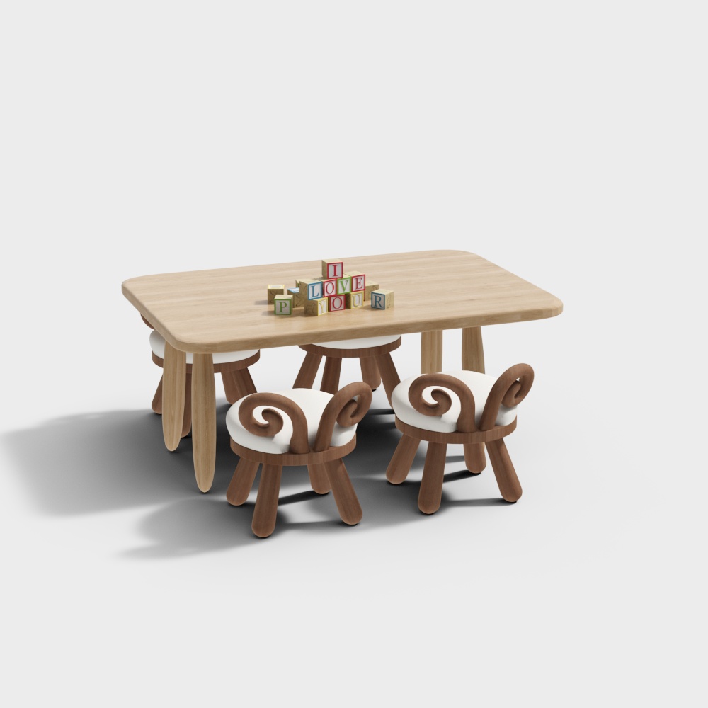 Children's desk and chair combination