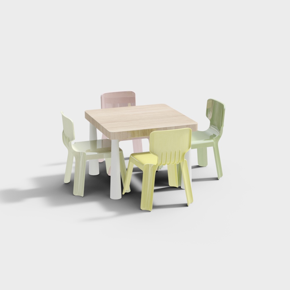 Children's desks and chairs