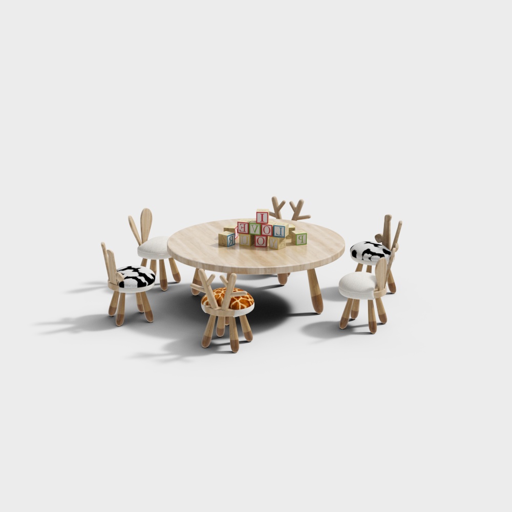 Children's desks and chairs