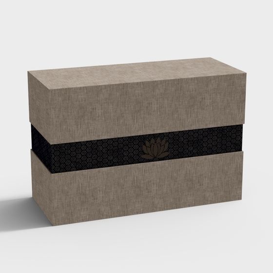 Elegant Low-Poly Storage Box 3D model