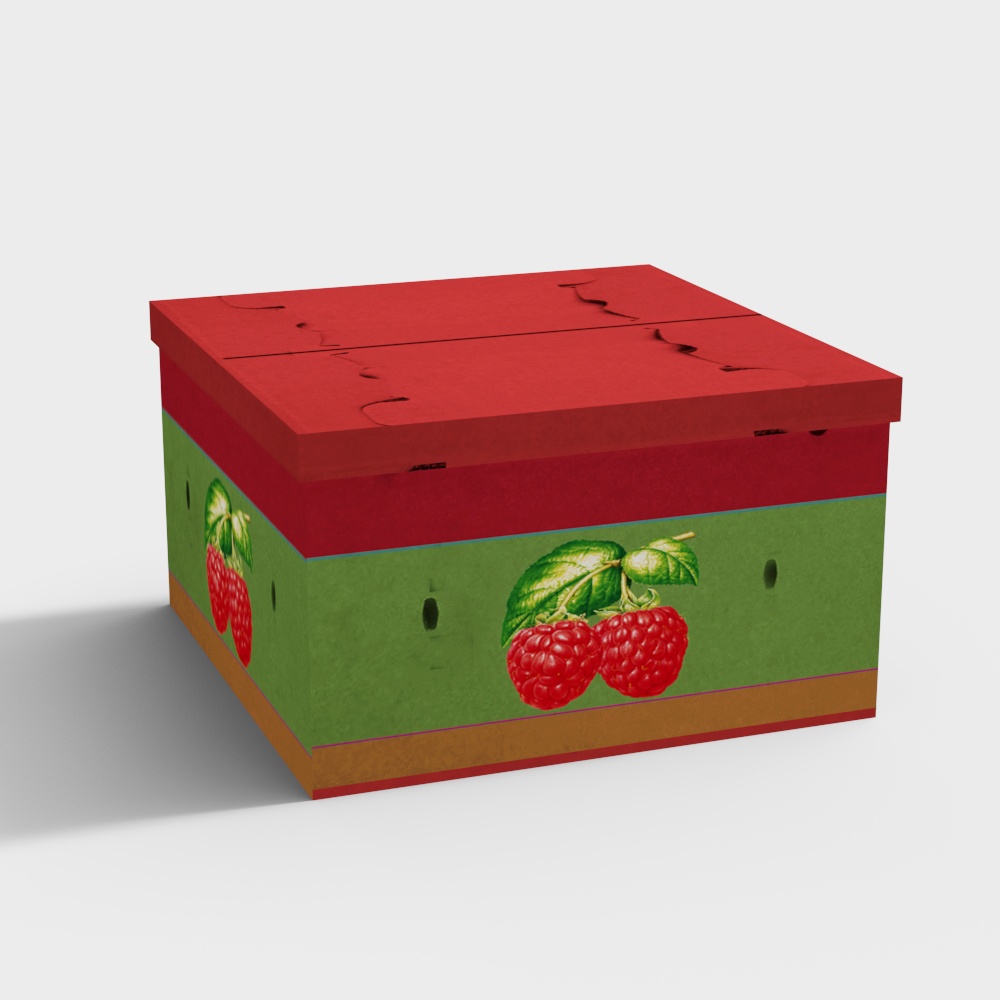 Vibrant Fruit Storage Box 3D model