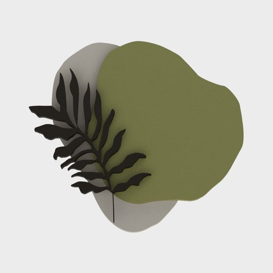 Abstract Natural Wall Art 3D model