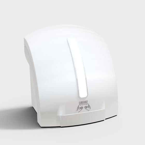 Sleek Hand Dryer 3D model for Modern Spaces