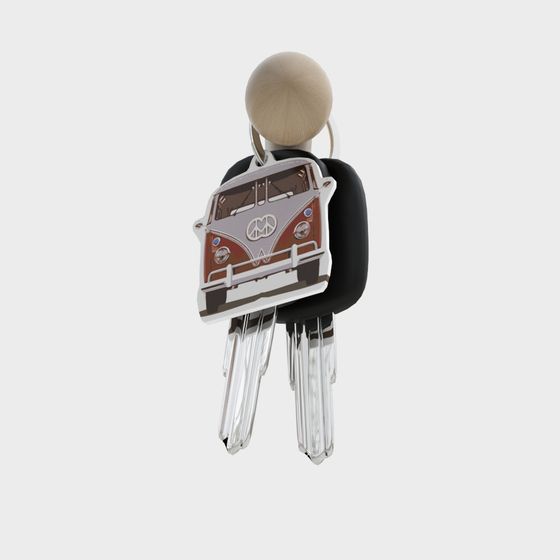 Classic Volkswagen T1 Van Keychain 3D Model